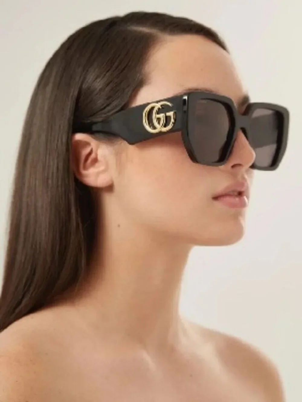 GUCCI GG0956S 003 WOMEN BLACK OVERSIZED SUNGLASSES